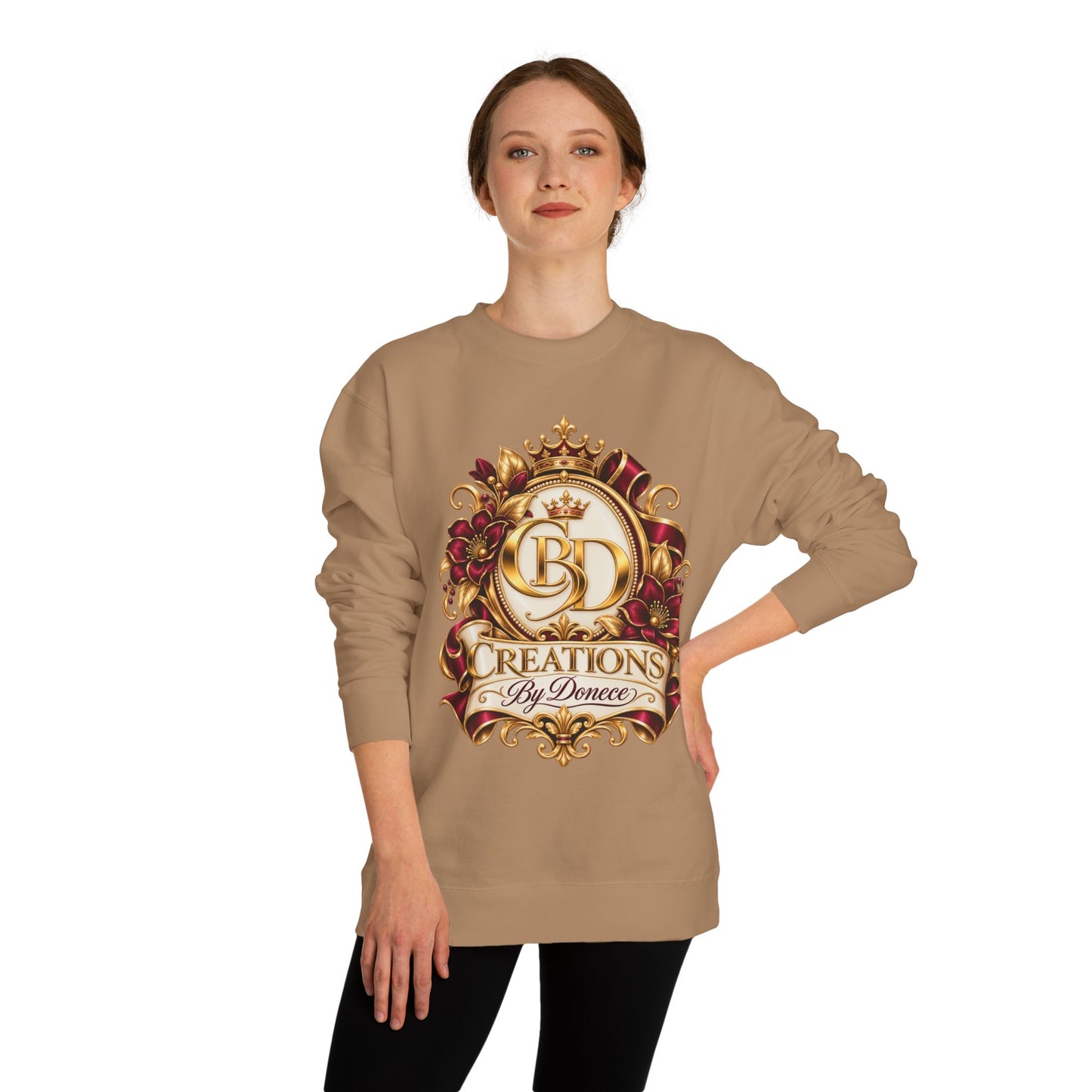 Creations By Denece Gold Emblem Sweatshirt