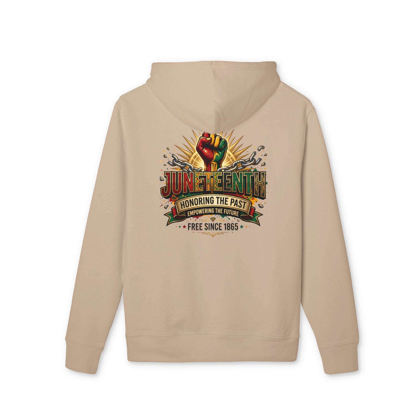 Juneteenth Hoodie – "Honoring the Past, Free Since 1865" Celebration Sweatshirt