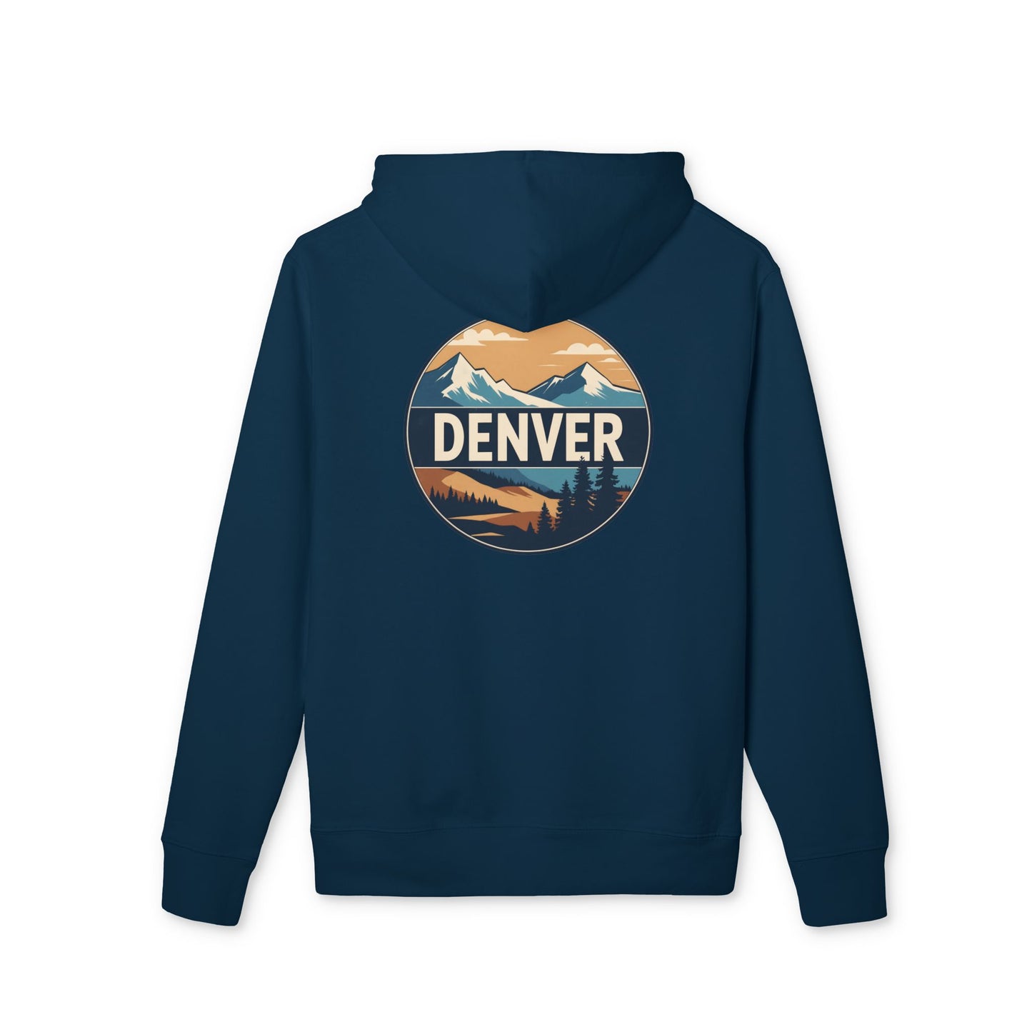 Denver Mountains Hoodie — Retro Outdoor Graphic