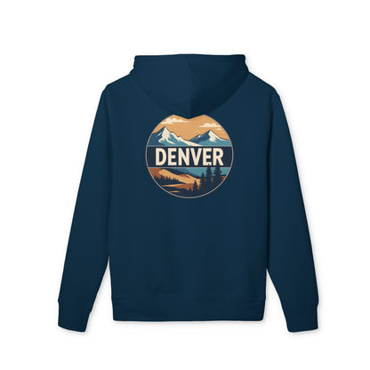 Denver Mountains Hoodie — Retro Outdoor Graphic