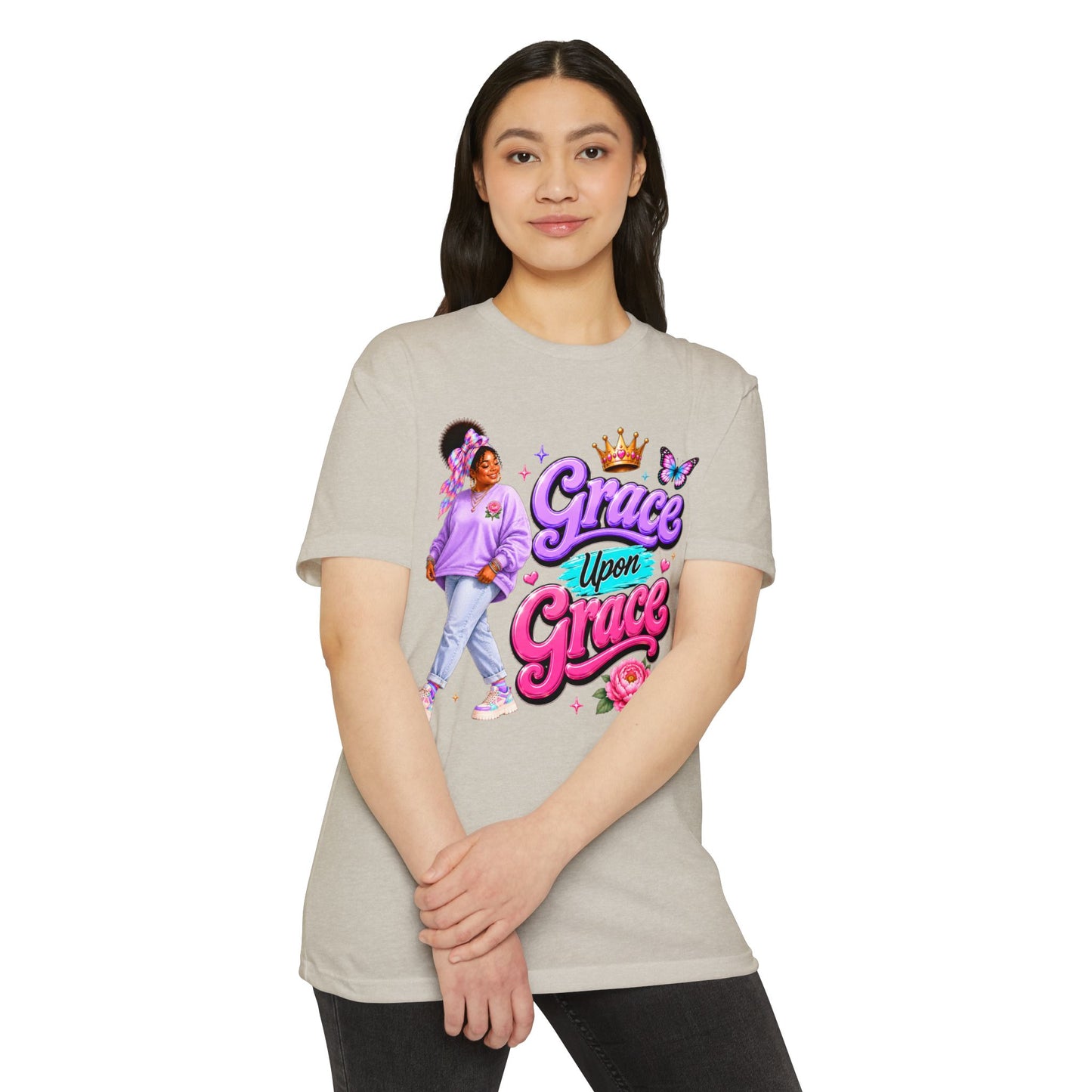 Grace Upon Grace T-Shirt — Inspirational Girl Faith Tee