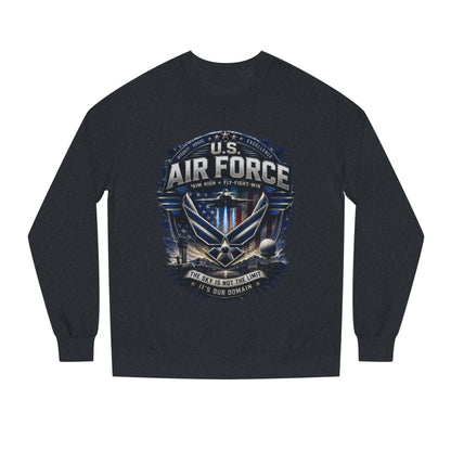 Air Force Crewneck Sweatshirt - U.S. Military Emblem Graphic