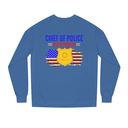 Retired Chief of Police Sweatshirt – American Flag Badge Tribute