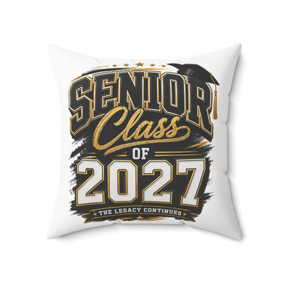Senior Class of 2027 Decorative Pillow — Graduation Keepsake