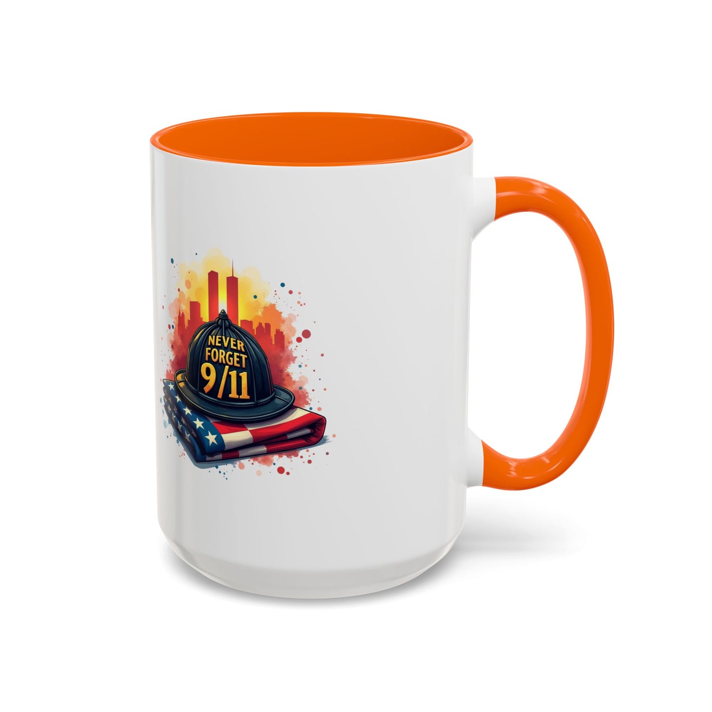 Never Forget 9/11 Memorial Accent Coffee Mug