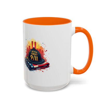 Never Forget 9/11 Memorial Accent Coffee Mug
