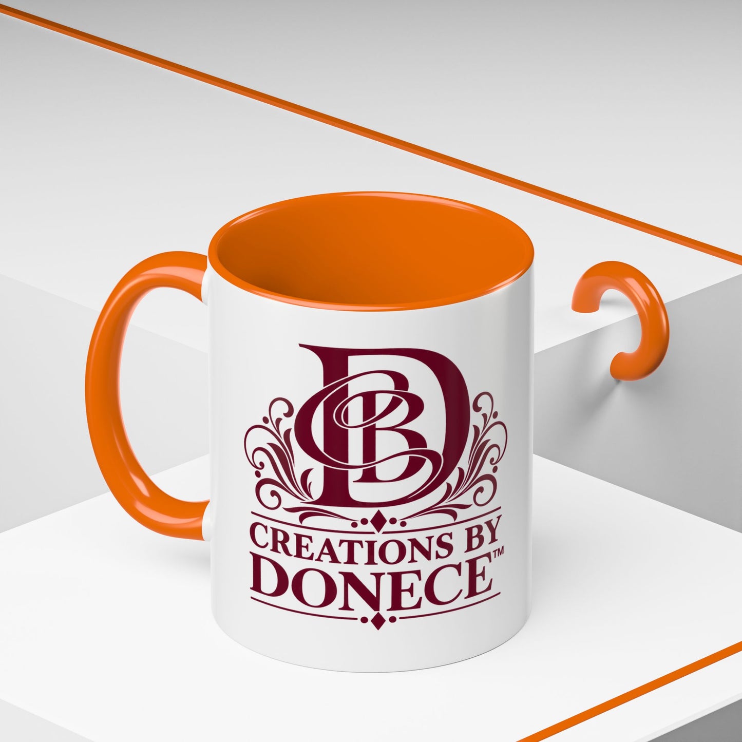 Creations by Donece Logo Accent Coffee Mug (11/15oz)