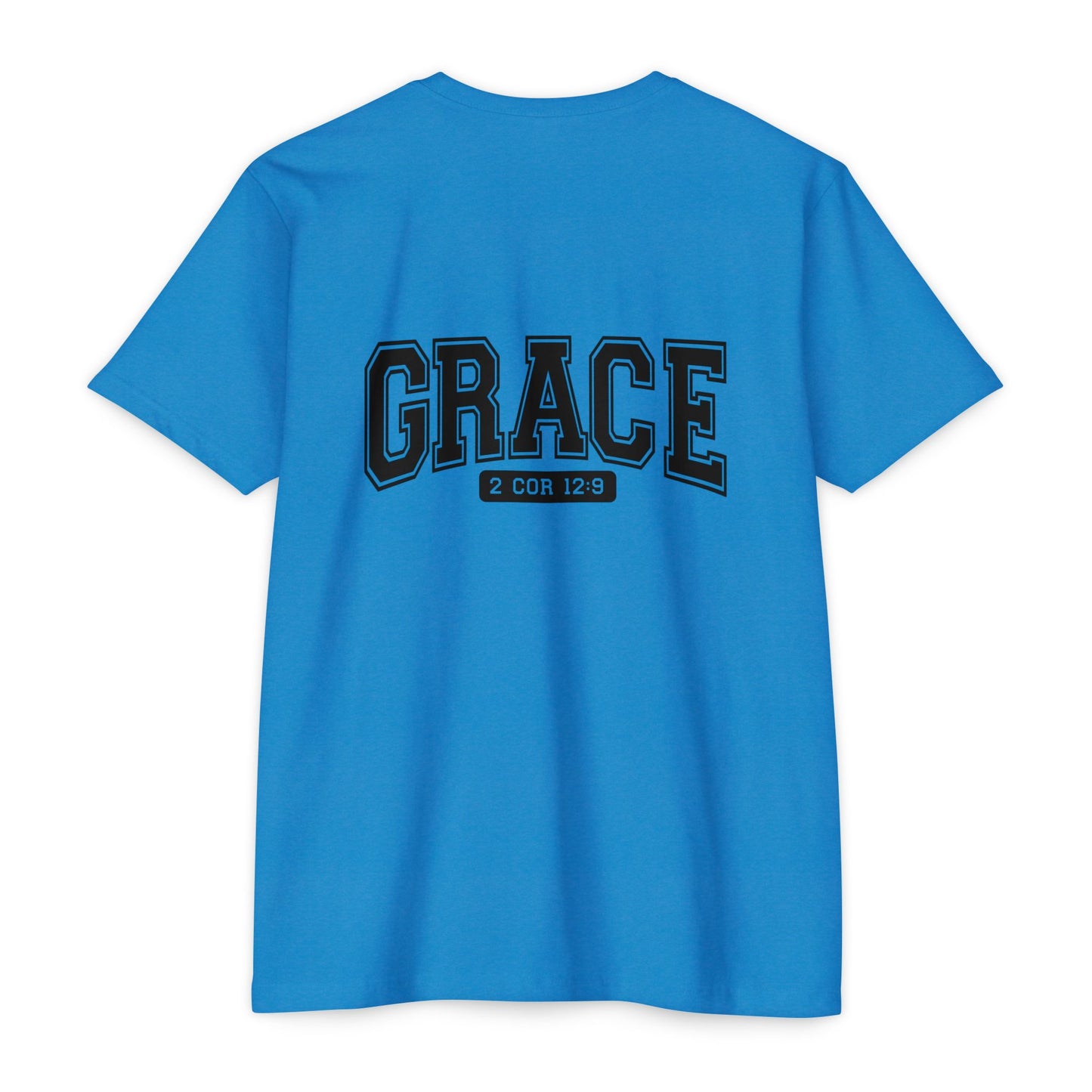 Grace T-Shirt — Faith Graphic Tee ("GRACE" with 2 Cor 12:9)