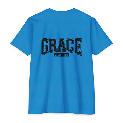 Grace T-Shirt — Faith Graphic Tee ("GRACE" with 2 Cor 12:9)
