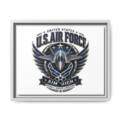 U.S. Air Force 'Aim High' Framed Canvas Print