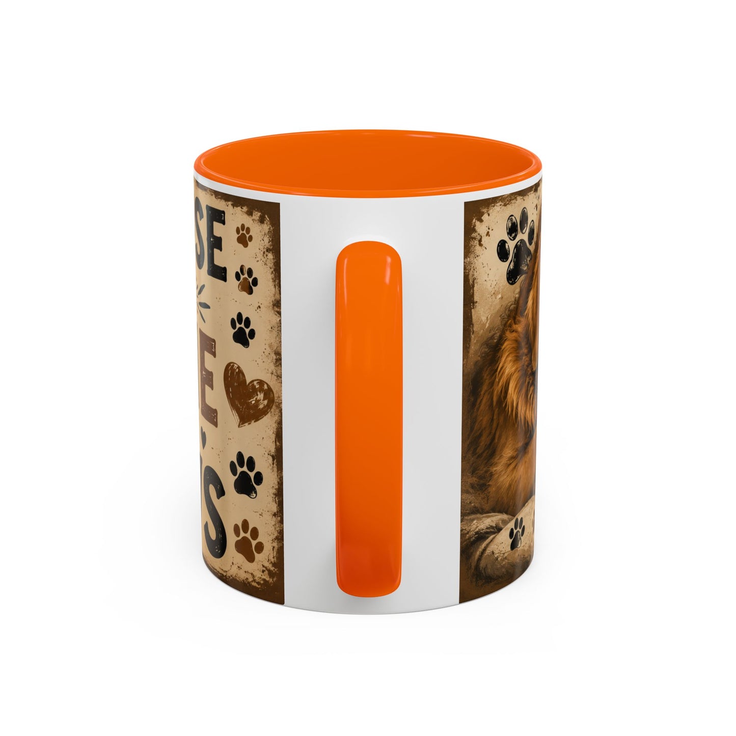 Coffee Mug – "A House Is Not A Home Without Paws" Pet Lover Accent Mug