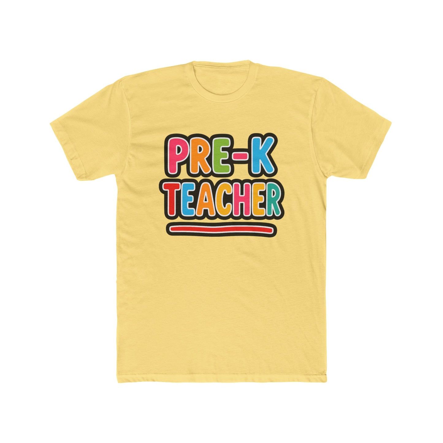 Pre-K Teacher T-Shirt — Colorful Retro Kids Classroom Tee