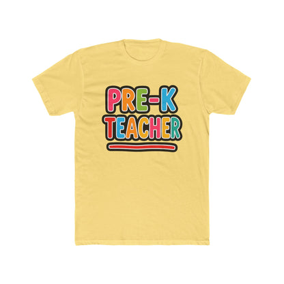 Pre-K Teacher T-Shirt — Colorful Retro Kids Classroom Tee