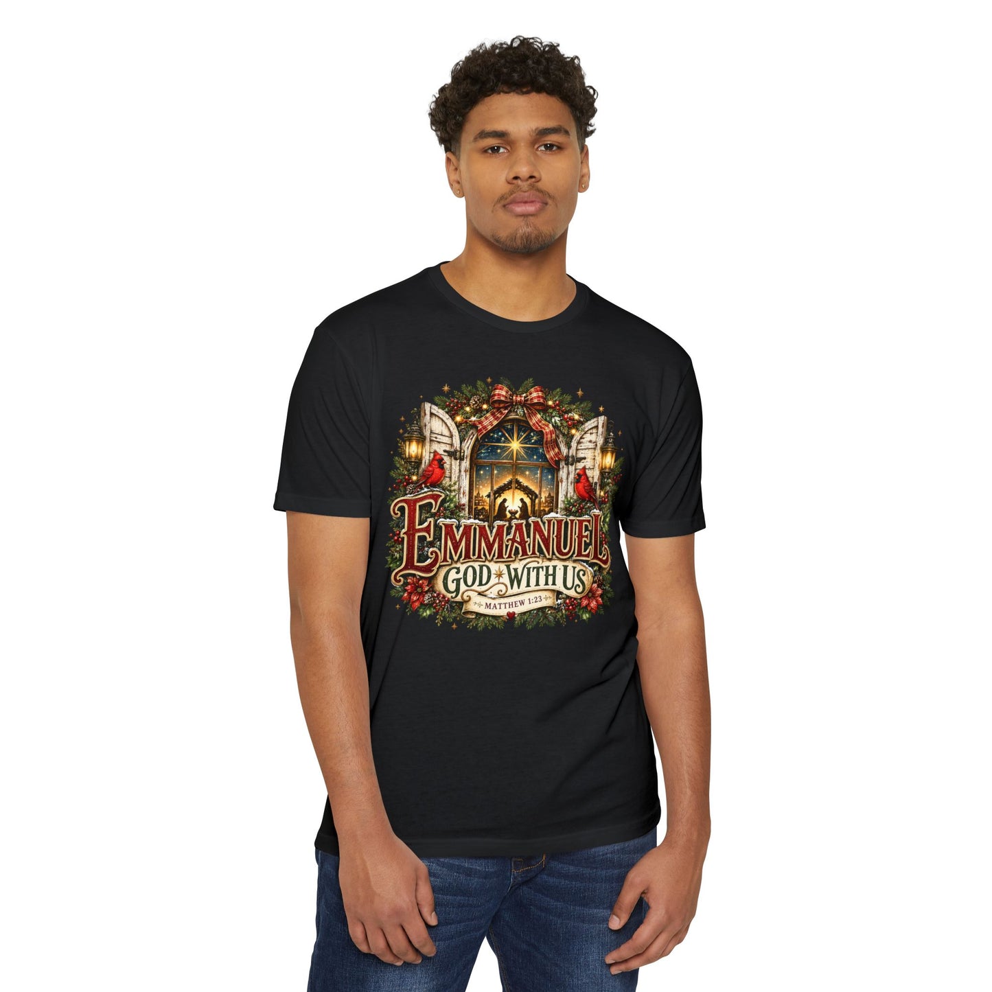 Emmanuel "God With Us" Christmas T-Shirt