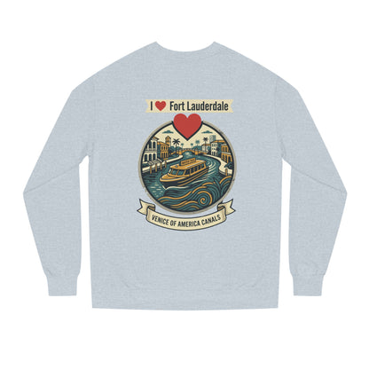 I  Fort Lauderdale Crewneck Sweatshirt — Venice of America Canals Graphic