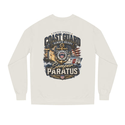 Coast Guard Semper Paratus Sweatshirt — USCG Always Ready Veteran Crewneck