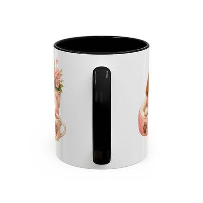 Puppy Love Coffee Mug — Cute Dog Heart Accent Mug (11/15oz)