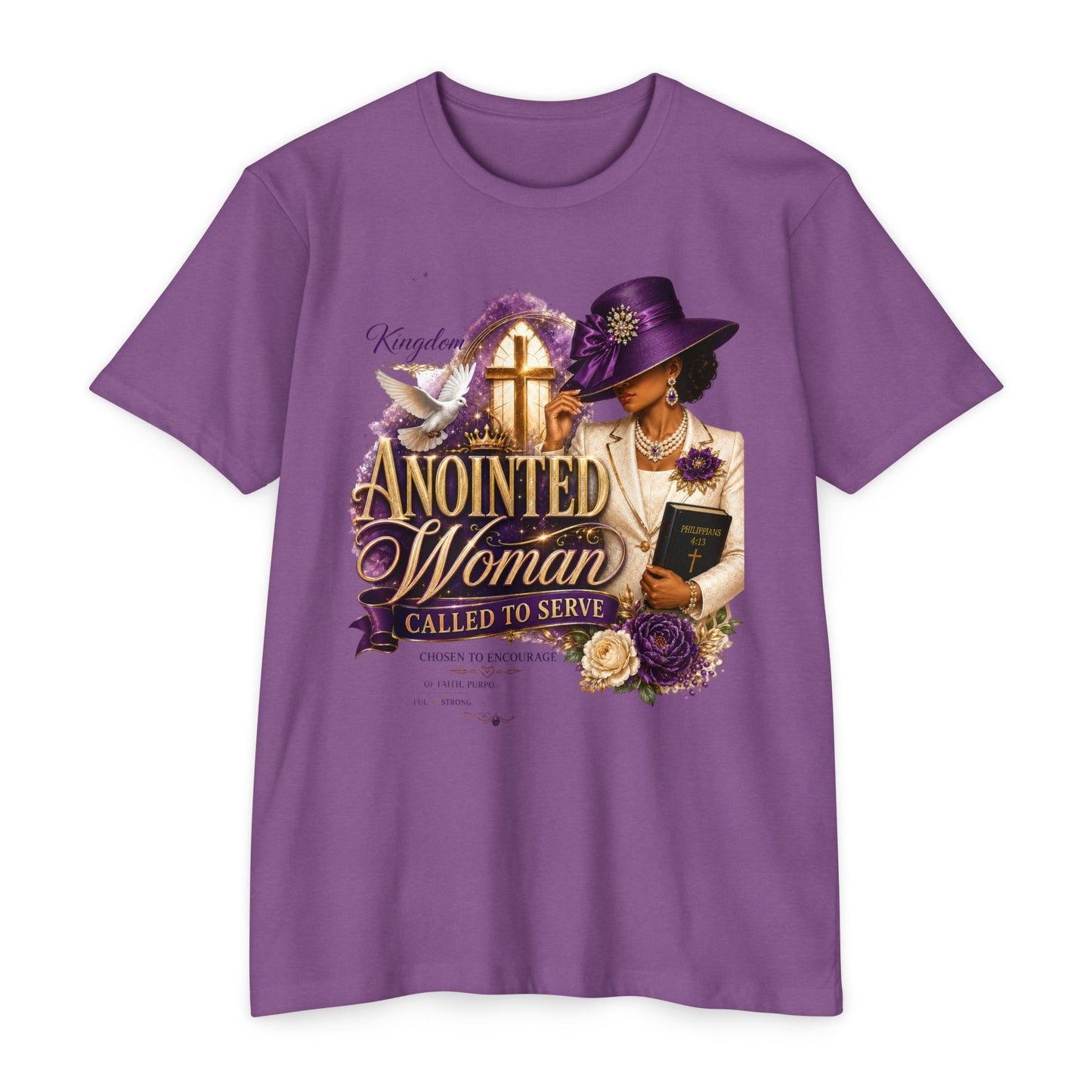Anointed Woman T-Shirt — "Called to Serve" Christian Faith Tee