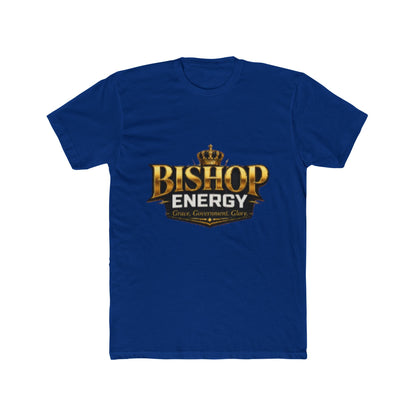Bishop Energy Graphic Tee — Bold Gold Crown Logo T-Shirt