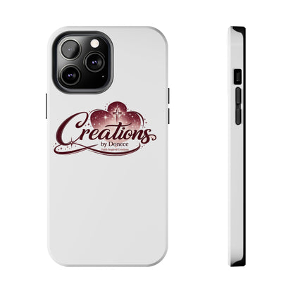 Tough Phone Case — "Creations by Donece" Logo Protective Phone Cover