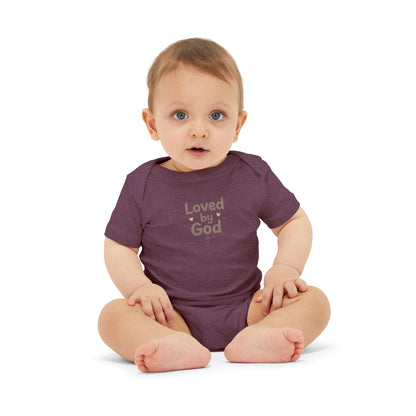 Loved by God Infant Onesie – Baby Bodysuit with Faith Message
