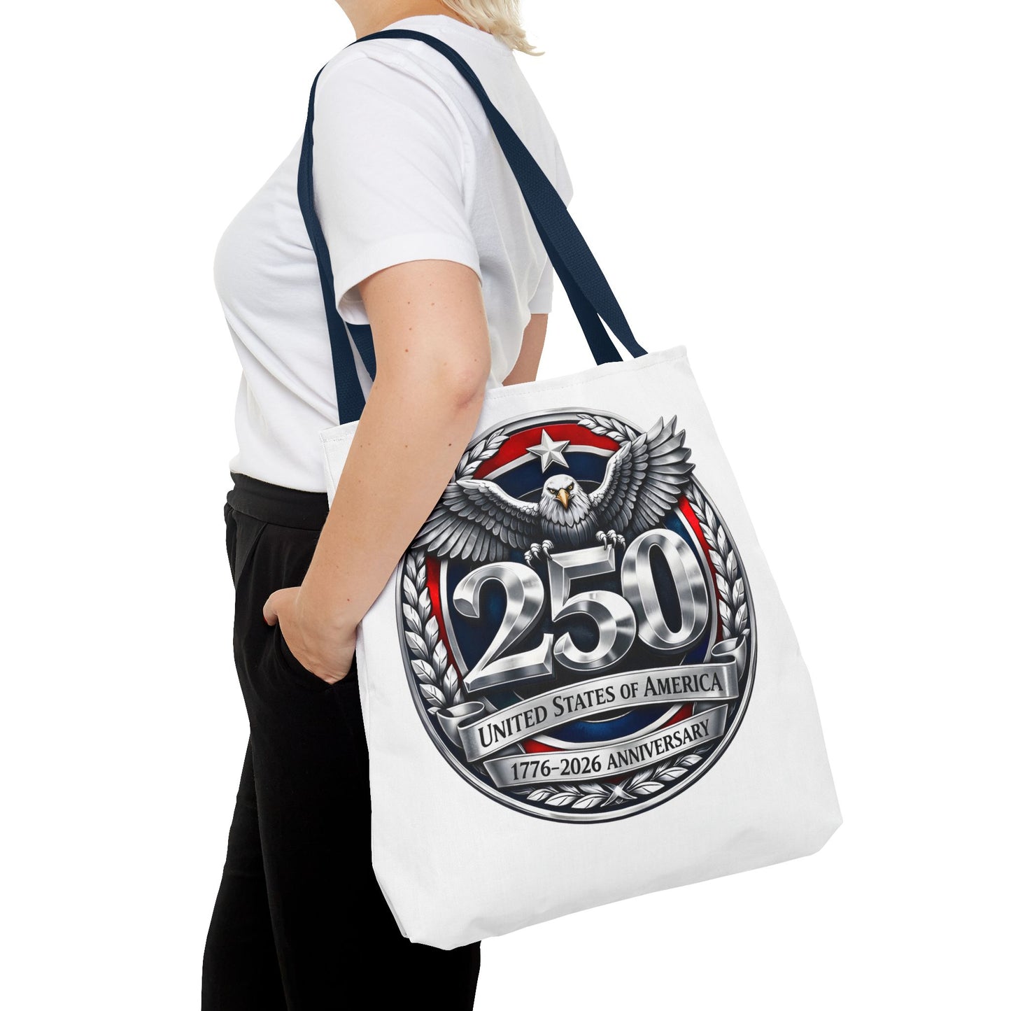 250th USA Anniversary Tote Bag — Patriotic Eagle 1776–2026 Commemorative Tote