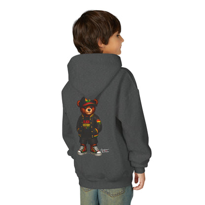 Youth Bear Hoodie — 'Follow Your History' Streetwear Kids Sweatshirt