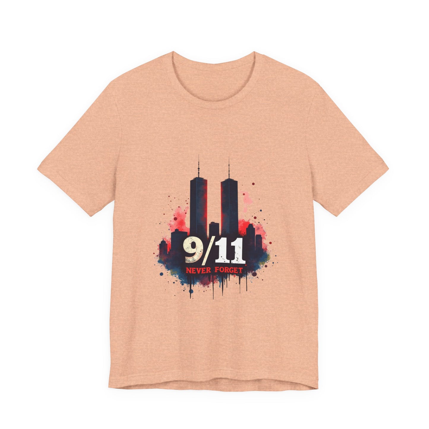 9/11 Never Forget T-Shirt — World Trade Center Memorial Tee