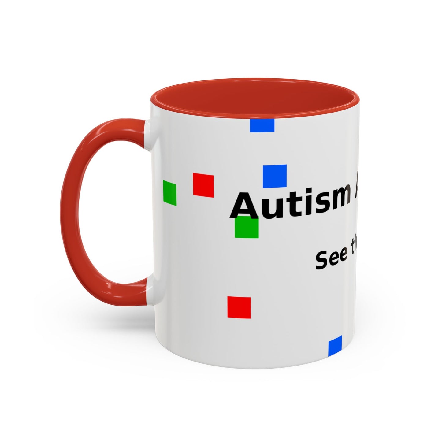 Autism Awareness Accent Mug - "See the Ability" Coffee Cup
