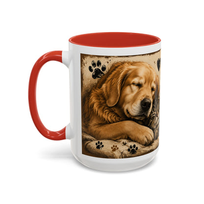 Coffee Mug – "A House Is Not A Home Without Paws" Pet Lover Accent Mug