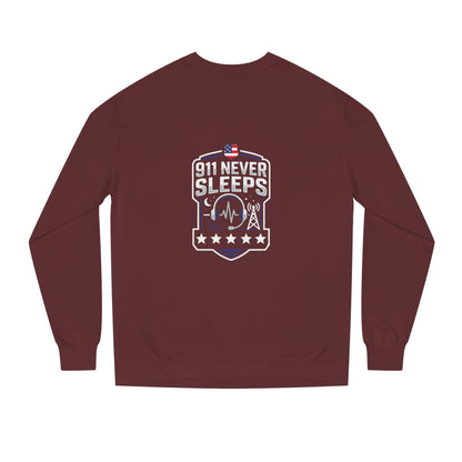911 Never Sleeps Sweatshirt – Emergency Dispatcher & First Responder Tribute Crewneck