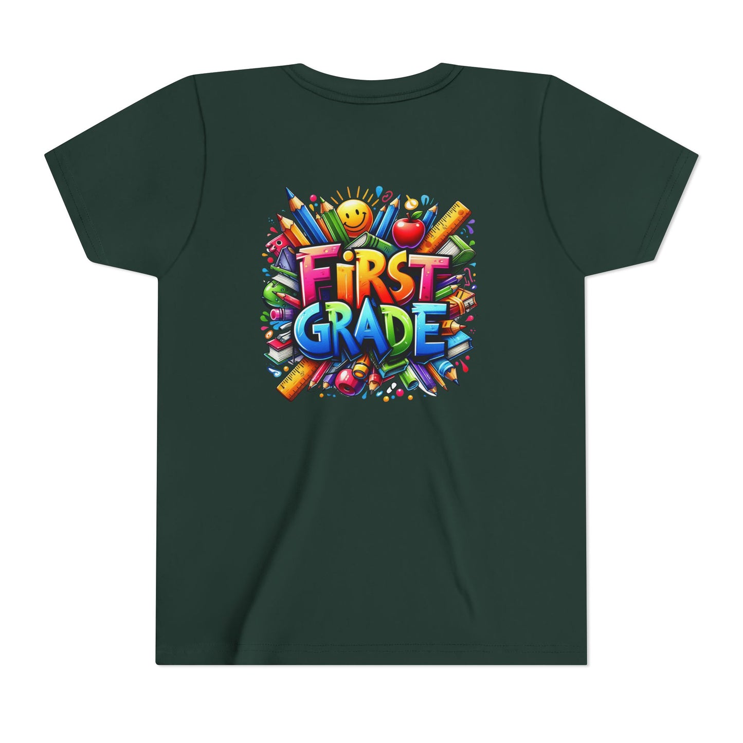First Grade Kids Tee — Colorful Back-to-School Shirt for Boys & Girls
