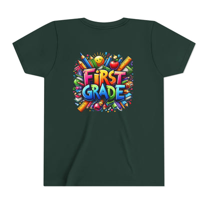 First Grade Kids Tee — Colorful Back-to-School Shirt for Boys & Girls