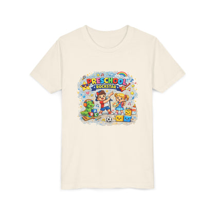 Preschool Rockstar Youth Tee — Cute Back-to-School Toddler Shirt