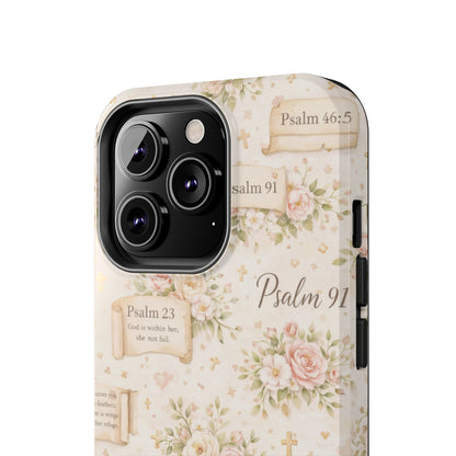 God Is Within Her Phone Case | Christian Floral iPhone Case