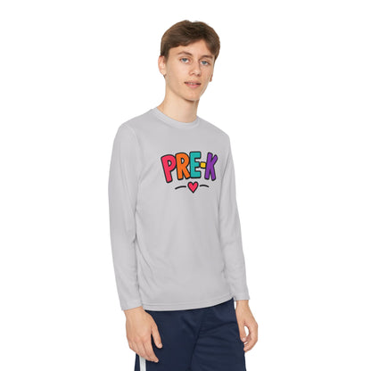Pre-K Kids Long Sleeve Tee — Colorful Cute PreK Shirt for Preschoolers