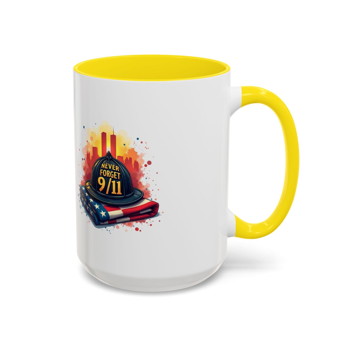 Never Forget 9/11 Memorial Accent Coffee Mug