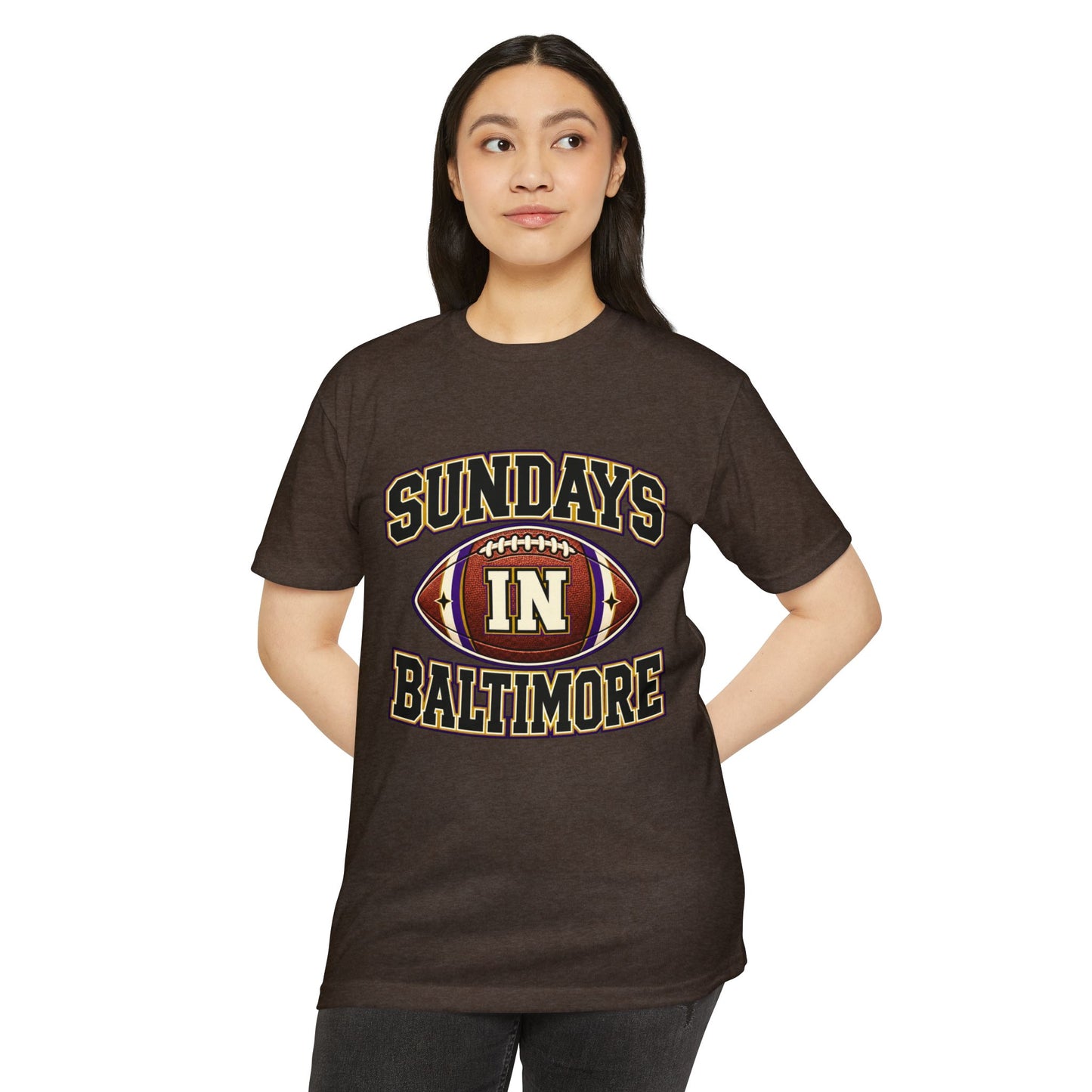 Sundays in Baltimore Football T‑Shirt