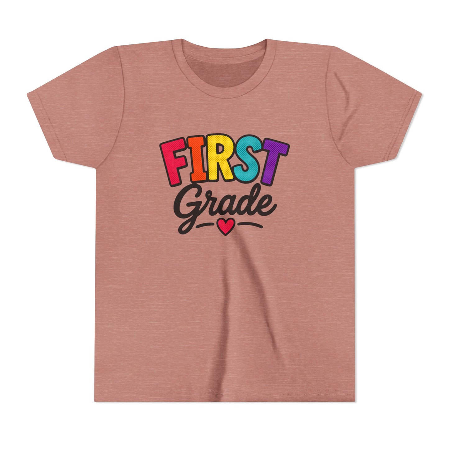 First Grade Youth T‑Shirt — Colorful Back-to-School Tee
