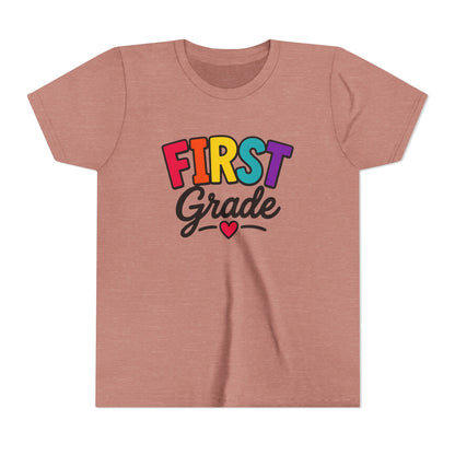 First Grade Youth T‑Shirt — Colorful Back-to-School Tee