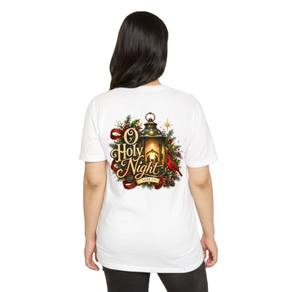 O Holy Night Lantern Christmas T-Shirt — Nativity Carol Holiday Tee