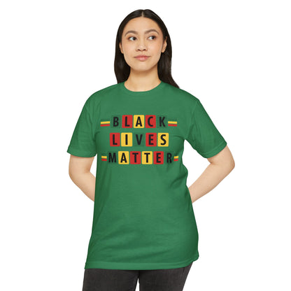 Black Lives Matter T‑Shirt - Pan-African Block Letter Tee