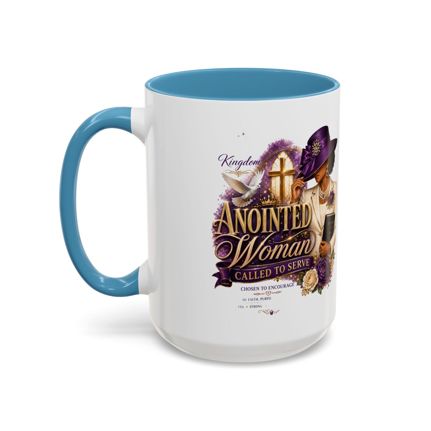 Anointed Woman Coffee Mug — Faithful, Called to Serve Accent Mug (11/15oz)