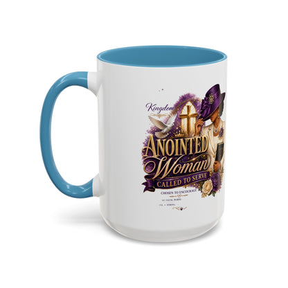 Anointed Woman Coffee Mug — Faithful, Called to Serve Accent Mug (11/15oz)