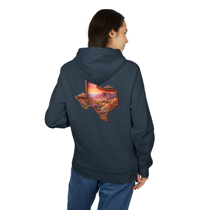 Texas Sunset Hoodie — Scenic State Outline Pullover