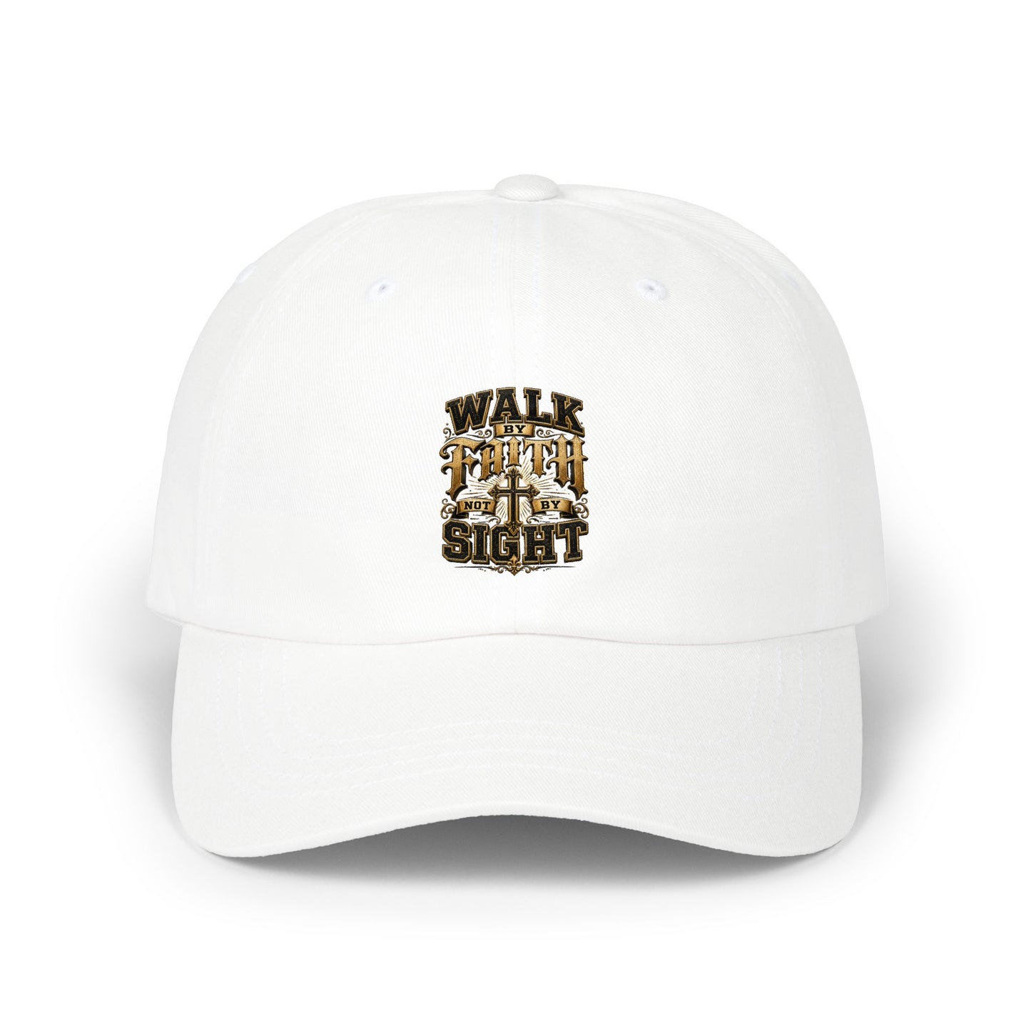 Dad Cap — "Walk With Sight" Vintage Safari Embroidered Baseball Hat