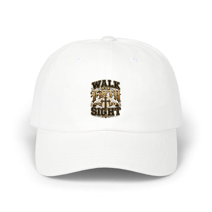 Dad Cap — "Walk With Sight" Vintage Safari Embroidered Baseball Hat
