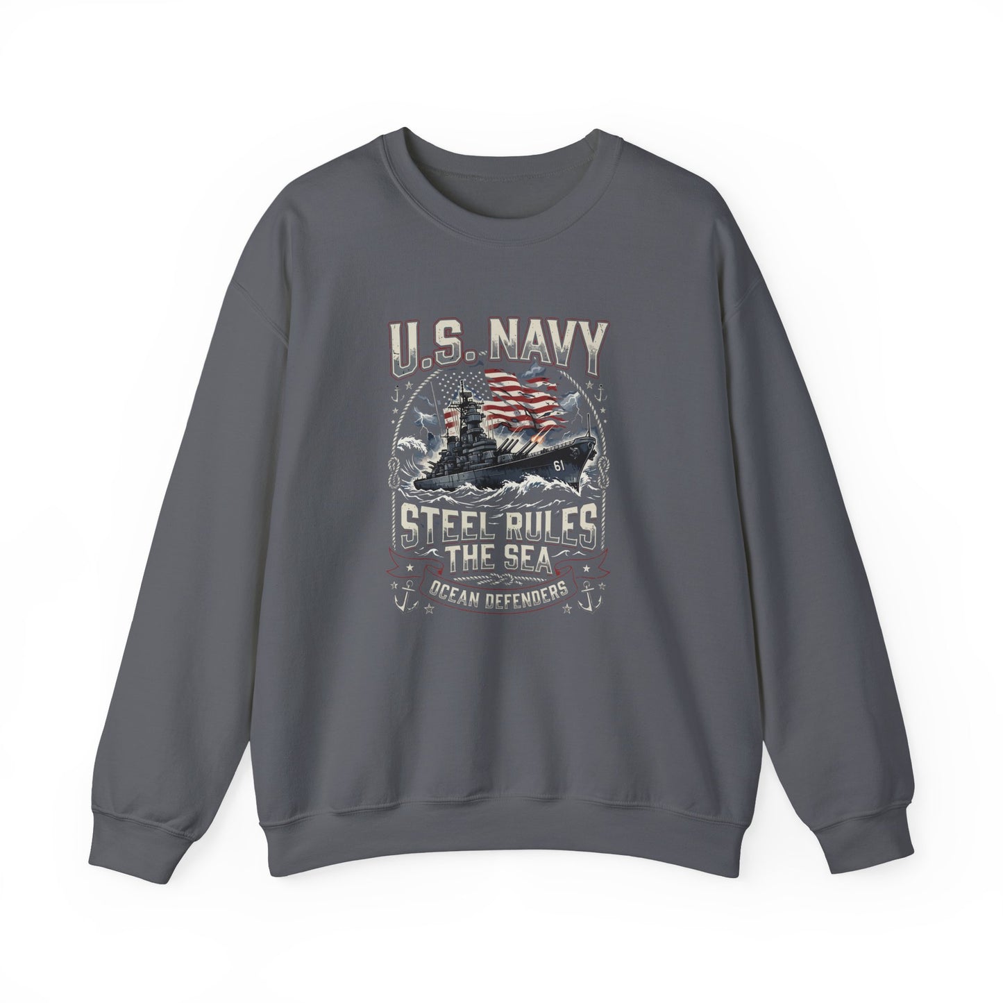 U.S. Navy Steel Rules the Sea Sweatshirt