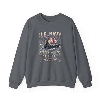 U.S. Navy Steel Rules the Sea Sweatshirt