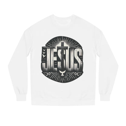 Jesus Graphic Sweatshirt — Vintage Religious Cross & Lamb Crewneck